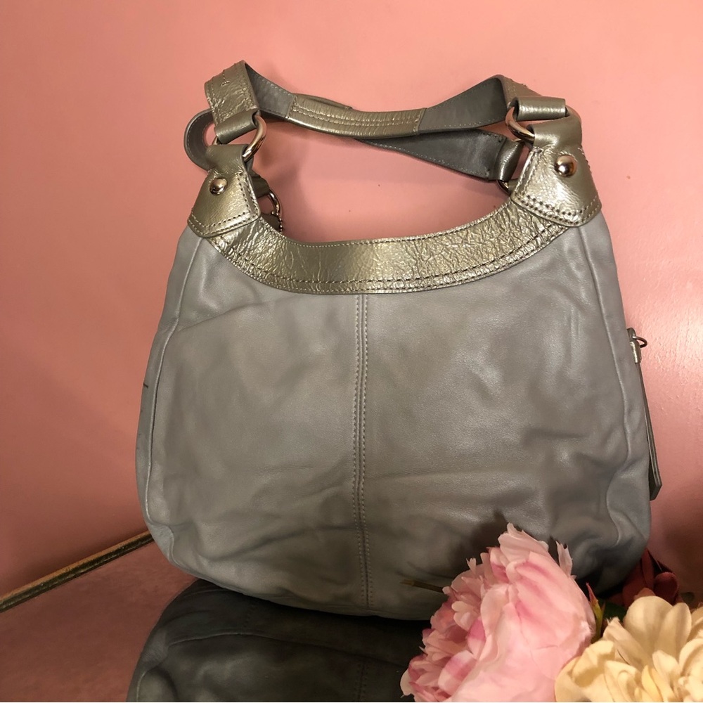 Coach Soho Lynn gray leather hobo shoulder bag - Picture 4 of 12